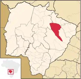 Lage von Água Clara in Mato Grosso do Sul