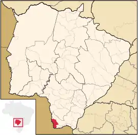 Lage von Paranhos in Mato Grosso do Sul