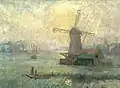 Untitled (Windmill near river), 1901