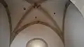 Kreuzrippengewölbe im Turm