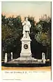 Denkmal für Kaiser Wilhelm I. in Friedeberg (Neumark) auf einer historischen Ansichtskarte