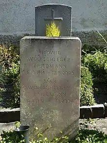 Max Wullschleger (1910–2004) Politiker, Grab, Friedhof Bettingen