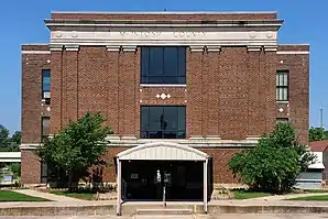 Das McIntosh County Courthouse in Eufaula, gelistet im NRHP Nr. 85000683