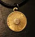 Rückseite Medaille des heiligen Antlitzes