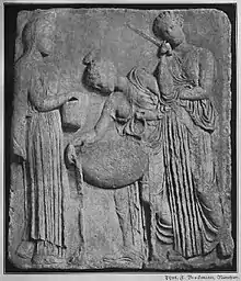 Illustration zu Medea und den Peliaden (Altarrelief)