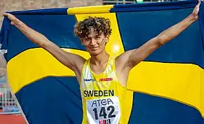 Melwin Lycke Holm beim Finnkampen (2023)