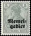 Memelgebiet (Klaipėda) (später litauisch) ab 1. August 1920