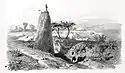 Christianisierter Menhir von Trégunc 1845