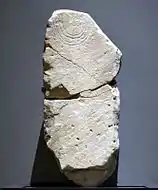 Der Menhir von Pfützthal im Landesmuseum für Vorgeschichte in Halle (Saale)