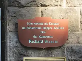 Gedenktafel Richard Strauss