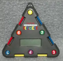 Das LCD-Spiel "Knobel-Klack" der Firma Mephisto.