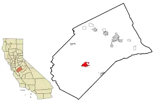 Lage im Merced County