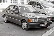 190 E (Frontansicht, Ausführung für den europäischen Markt, Faceliftmodell)