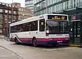 Mercedes-Benz O&nbsp;405 mit CityRanger-Aufbau von Wrightbus für Linksverkehr in Manchester