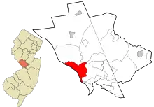 Lage im Mercer County