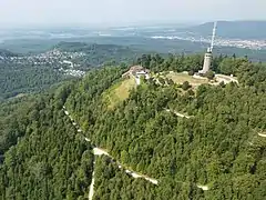 Luftaufnahme vom Merkur mit Blick ins Murgtal