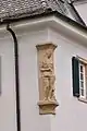 Merkurfigur am Postamt Oggersheim