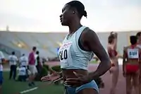 Als Vierte ihres Vorlaufs reichte es für die inzwischen für Slowenien startende Merlene Ottey nicht in die nächste&nbsp;Runde