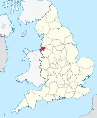 Lage von Merseyside