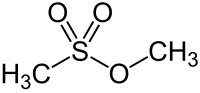 Strukturformel von Methylmethansulfonat