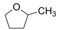 Strukturformel von 2-Methyltetrahydrofuran