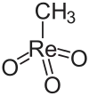 Struktur von Methyltrioxorhenium