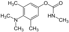Strukturformel von Mexacarbat