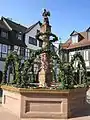 Südhessen: Osterbrunnen in Michelstadt