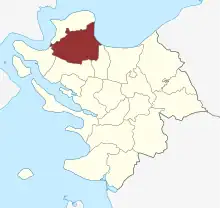 Lage des Vejlby Sogn in der Middelfart Kommune