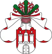 Mittleres Wappen der Freien und Hansestadt Hamburg