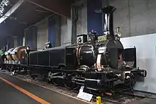 Erhaltene Esslingen-Lokomotive No.&nbsp;306 von 1856 im Eisenbahnmuseum Mulhouse