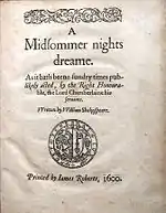 Midsummer's Night Dream, Fälschung (1619).