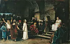 Christus vor Pilatus – Öl auf Leinwand, 417&nbsp;cm × 636&nbsp;cm (1881)