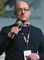 Die Regisseure Mike Mitchell und Walt Dohrn beider Comic-Con 2016