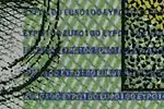 100-Euro-Banknote (ES1) (Vorderseite, in der Nähe der großen Wertzahl)