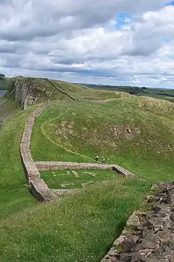 Der Hadrianswall bei Steel Rigg (Meilenkastell 39)