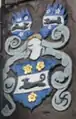 Wappen des Millies von Einem, Fassadenzier in Einbeck (1559)