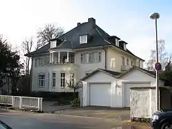 Stadtvilla Noll, Ansicht von der Straße