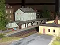 Modell des Bahnhofs Eibenstock ob Bf, Empfangsgebäude
