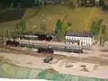 Modell des Bahnhofs Eibenstock unt Bf