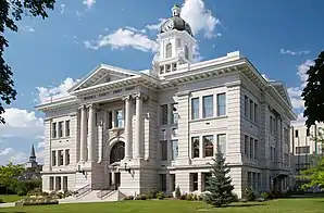 Missoula County Courthouse in Missoula, gelistet im NRHP Nr. 76001125