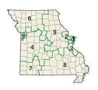 Missouri: Kongress-Wahlkreise