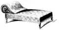 Moderne Chaiselongue (Ruhebett)