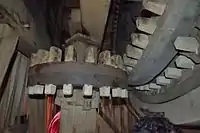Bonkelrad des doppelten Reihenantriebs zur Graupenmühle