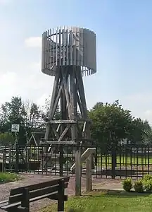 Vertikalachs-windmühle als Antrieb für ein Pumpwerk (Paasloo, Niederlande, 1899)