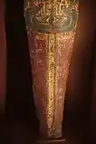 Innendeckel des Sarkophags der Mumie im Museum von Perpignan