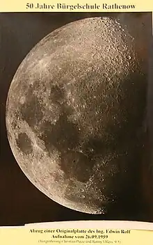 Abzug eines Mondfotos von Edwin Rolf.