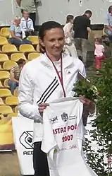 Monika Pyrek, 2001 WM-Dritte, belegte den geteilten vierten&nbsp;Rang