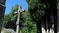 Friedhof und Flurkreuz bei der Kirche