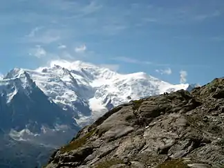 Mont Blanc, mit 4805 m der höchste Berg der Alpen